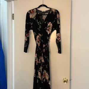 Floral high-low dress